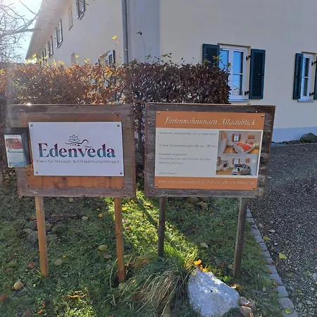 Allgaeublick Am Radweg Mit Fahrradgarage Und Garten شقة